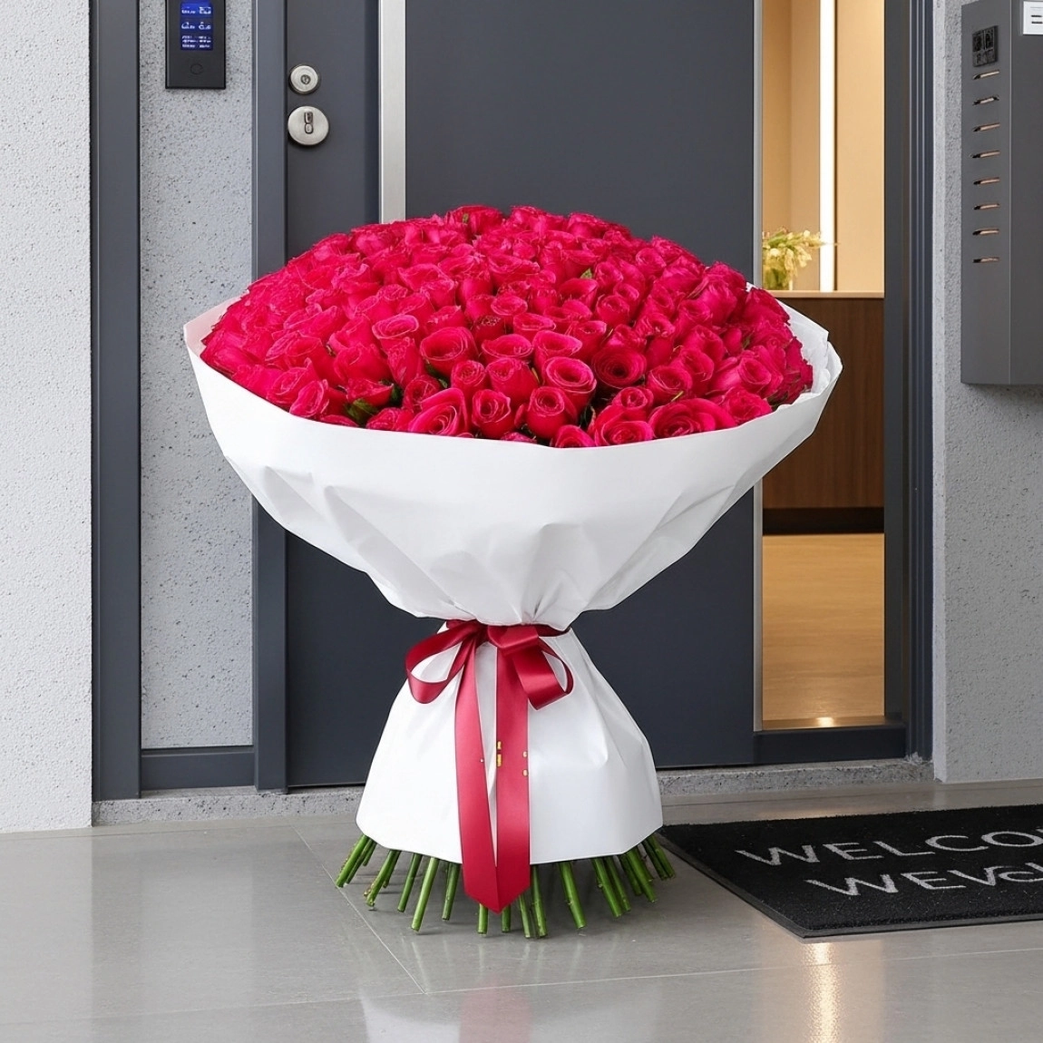 Büyüleyici 301 Premium Gül  Buketi
