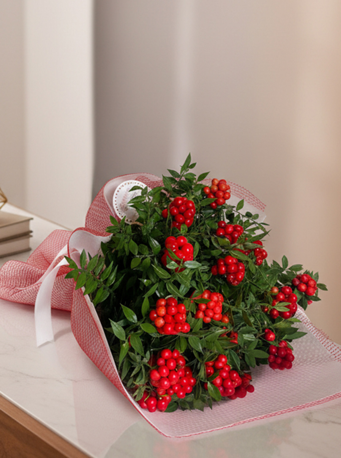 Kırmızı Kokina Buketi