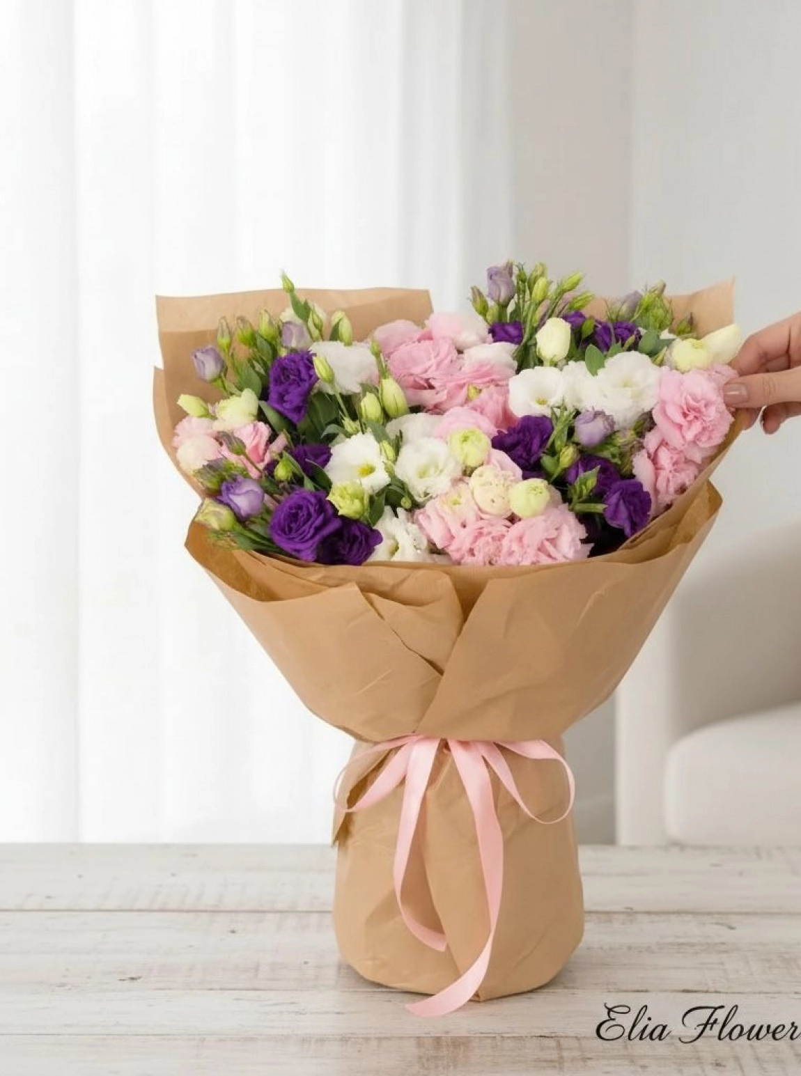 Renkli Lisyantus Buketi