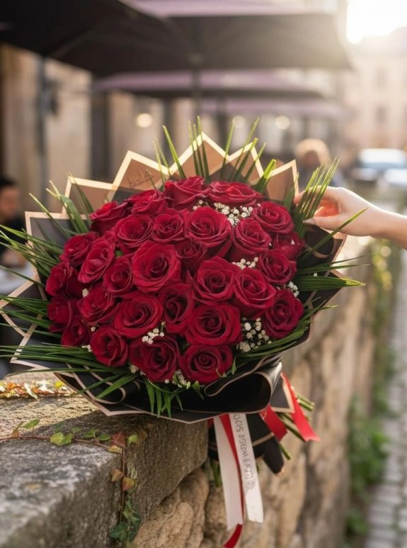 31 Kırmızı  Gül Buketi