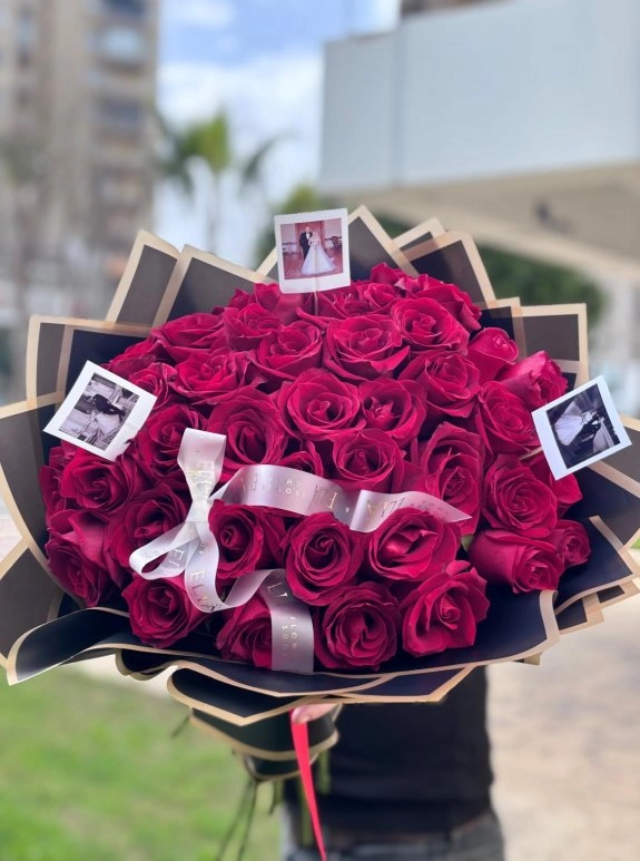 41 Kırmızı Gül Anı Buketi