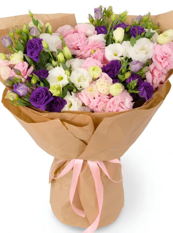 Renkli Lisyantus Buket