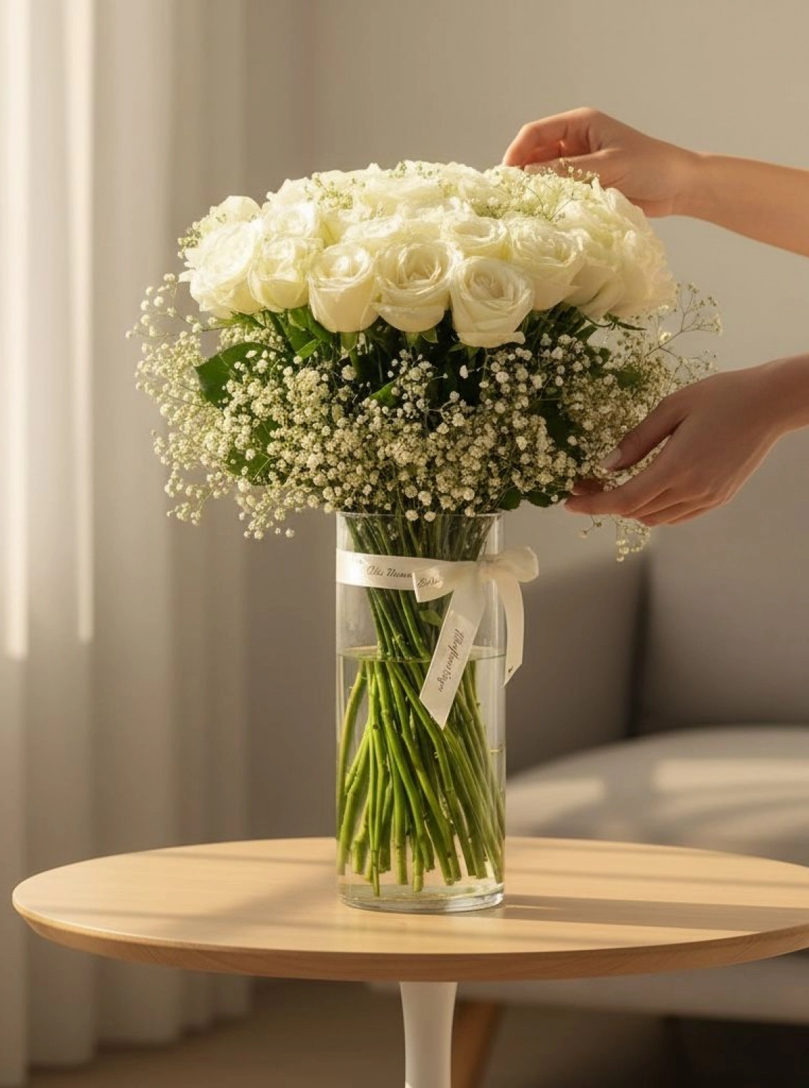 Vazoda Beyaz Güller